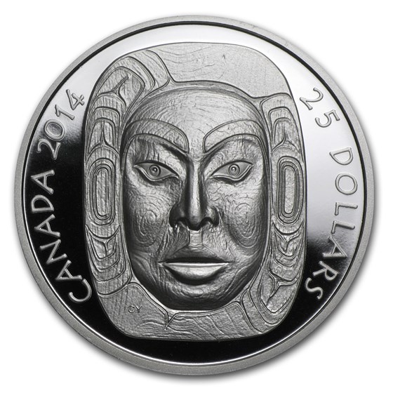 2014 Canada 1 oz Silver $25 Matriarch Moon Mask (UHR) 2014 Canada 1 oz Silver $25 Matriarch Moon Mask (UHR)